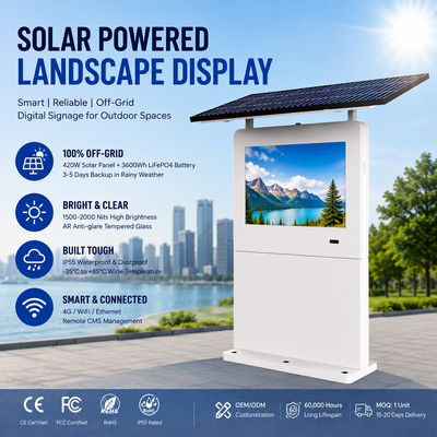 Solar Powered Outdoor Digital Billboard | 2000 Nits | Off-Grid