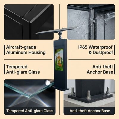 Solar Tracking Digital Signage | Auto Sun-Tracking | IP65 | Off-Grid