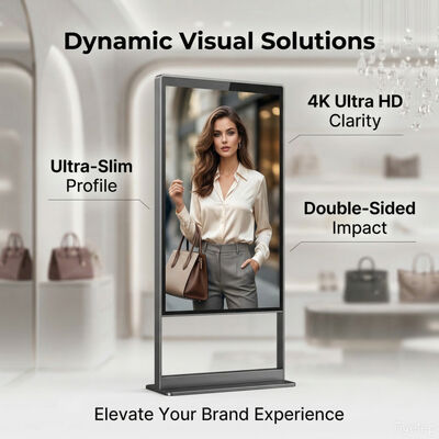 High Brightness Dual-Side Display | 28.8mm Thin | 178° Viewing Angle