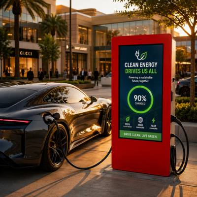 180kW 240kW 360kW 480kW DC HPC EV Charger CCS2 Outdoor LCD Advertising Display OCPP 1.6J
