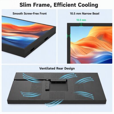 43 49 55 65 75 Inch Wall Mounted Light Box Screen 4K Android Advertising Display 2000 Nits