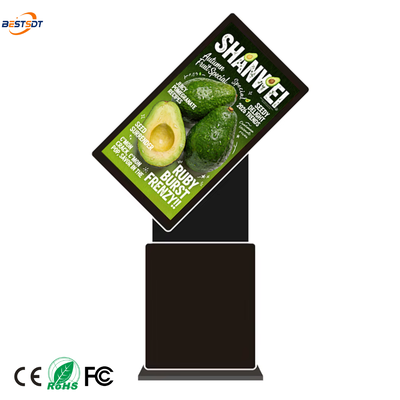 360 Degree Rotatable Floor Standing Digital Signage 43 50 55 65 Inch 4K Android Windows Touch Screen