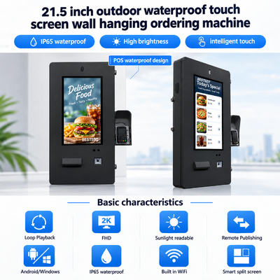 Multifunctional Self Service Ordering Kiosk Payment Printer Scanner Camera Audio Module Terminal