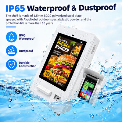Self-Service Ordering Kiosk Android Windows Dual System Outdoor Payment Terminal