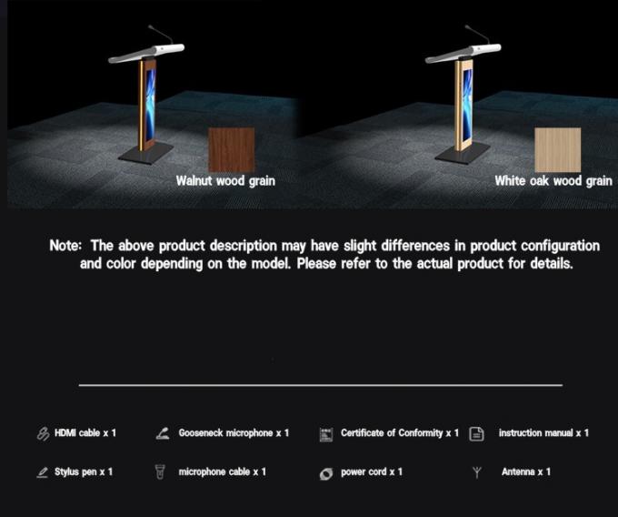 Interactive Digital Podium with Touch Screen & Built-in Computer
